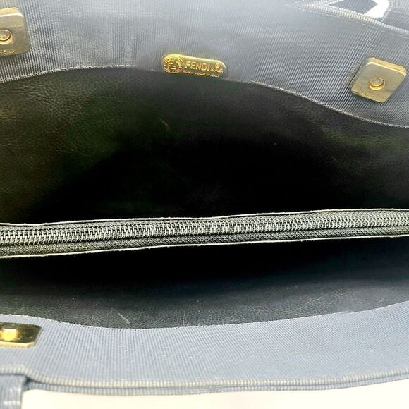 Fendi Canvas Leather Tote Bag - Picture 5 of 8